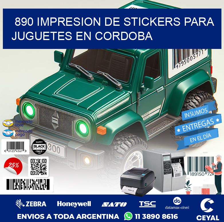 890 IMPRESION DE STICKERS PARA JUGUETES EN CORDOBA