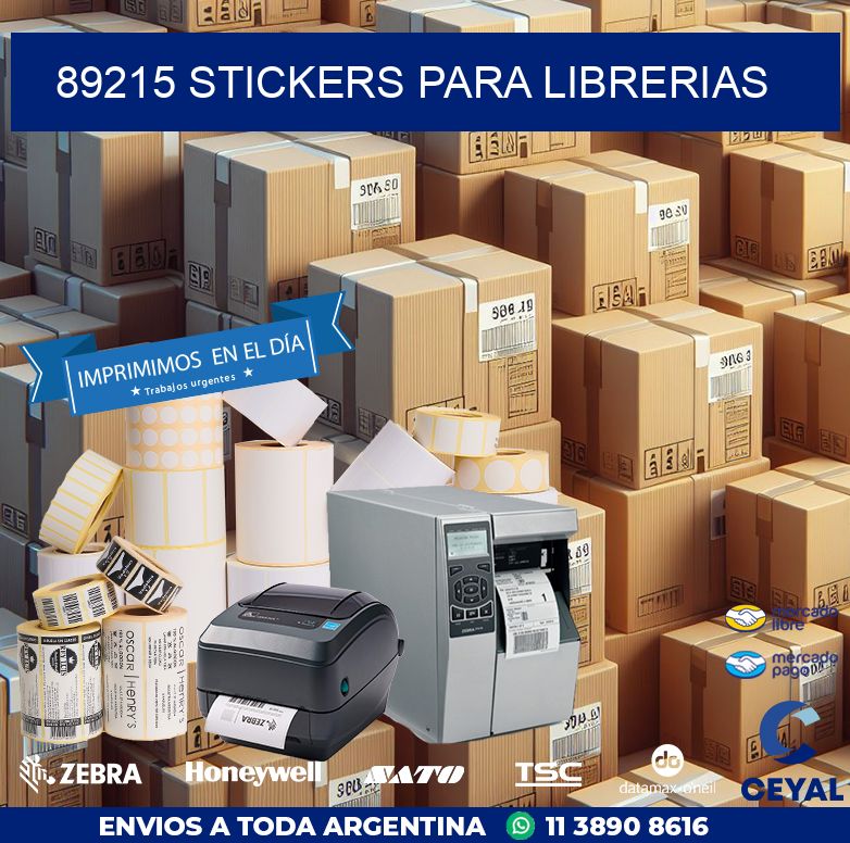 89215 STICKERS PARA LIBRERIAS