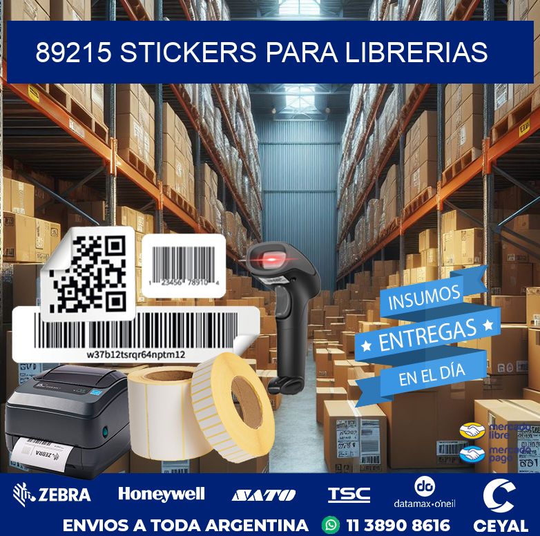89215 STICKERS PARA LIBRERIAS