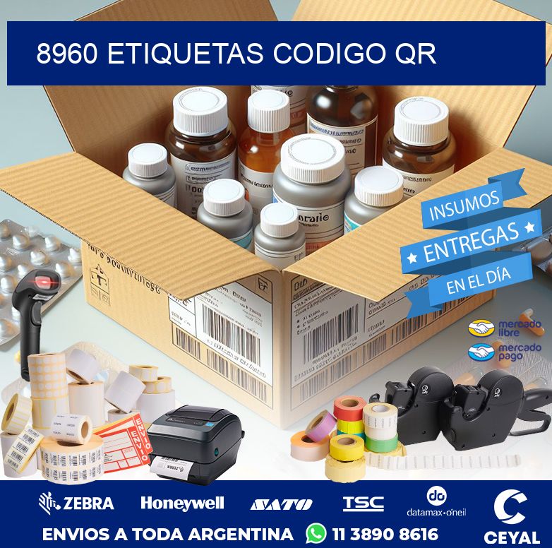 8960 ETIQUETAS CODIGO QR