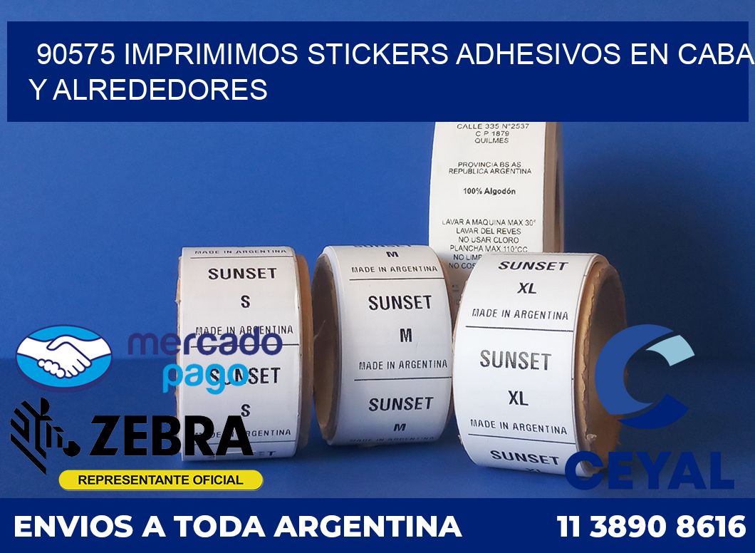 90575 IMPRIMIMOS STICKERS ADHESIVOS EN CABA Y ALREDEDORES