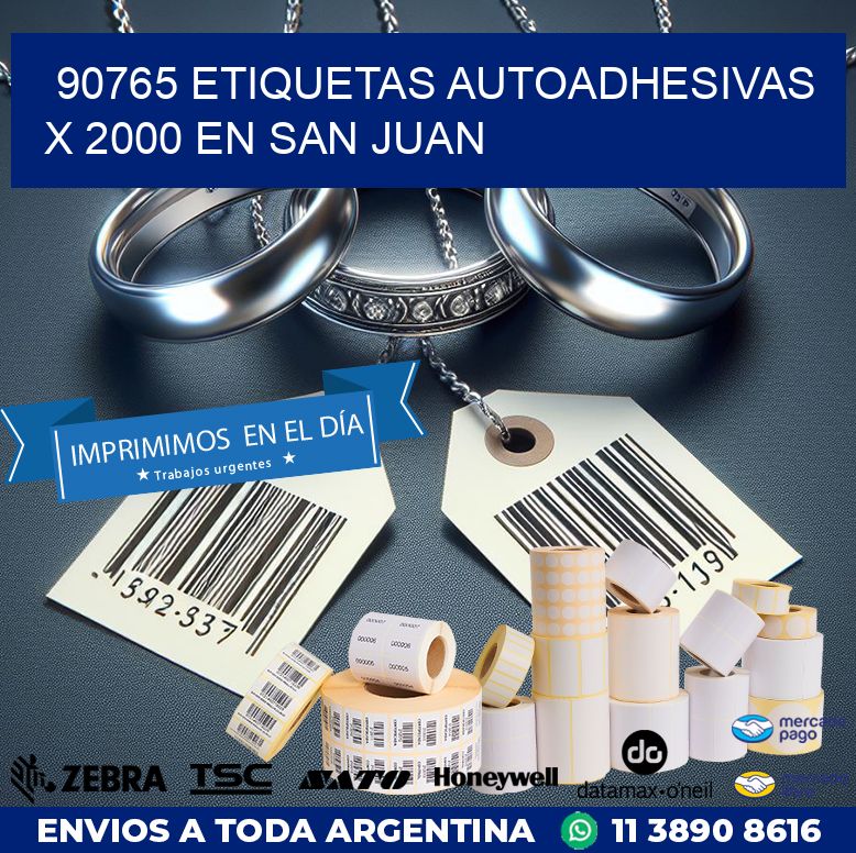 90765 ETIQUETAS AUTOADHESIVAS X 2000 EN SAN JUAN