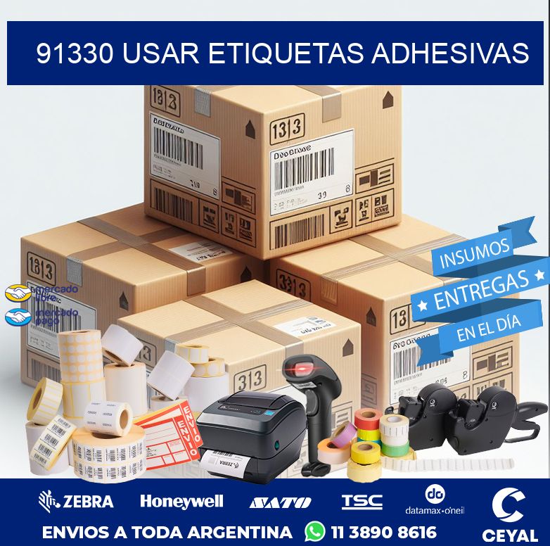 91330 USAR ETIQUETAS ADHESIVAS