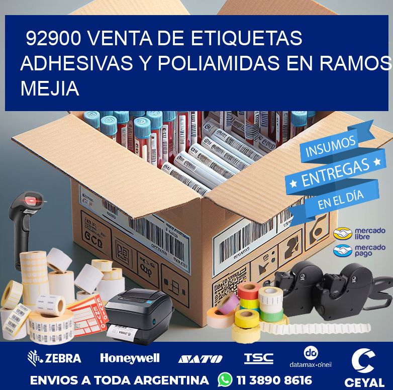 92900 VENTA DE ETIQUETAS ADHESIVAS Y POLIAMIDAS EN RAMOS MEJIA