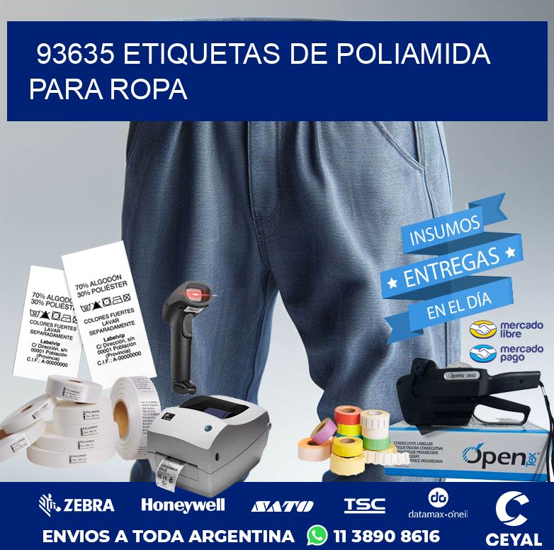 93635 ETIQUETAS DE POLIAMIDA PARA ROPA