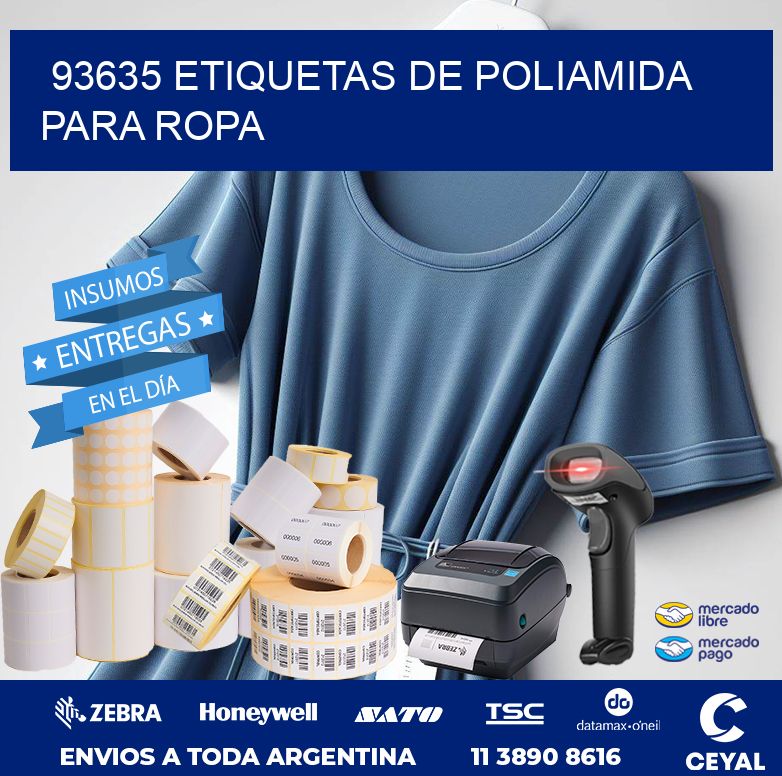 93635 ETIQUETAS DE POLIAMIDA PARA ROPA