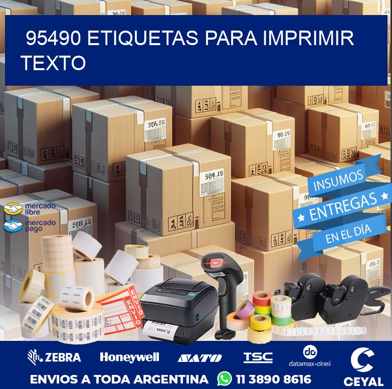 95490 ETIQUETAS PARA IMPRIMIR TEXTO