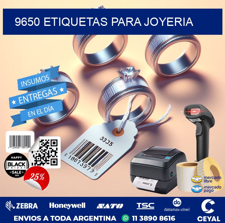 9650 ETIQUETAS PARA JOYERIA