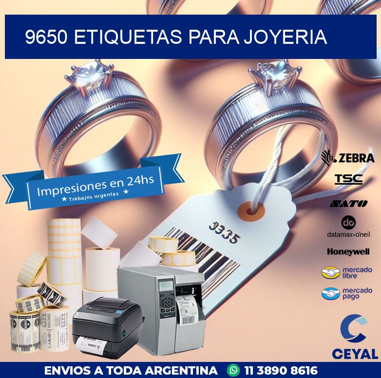 9650 ETIQUETAS PARA JOYERIA