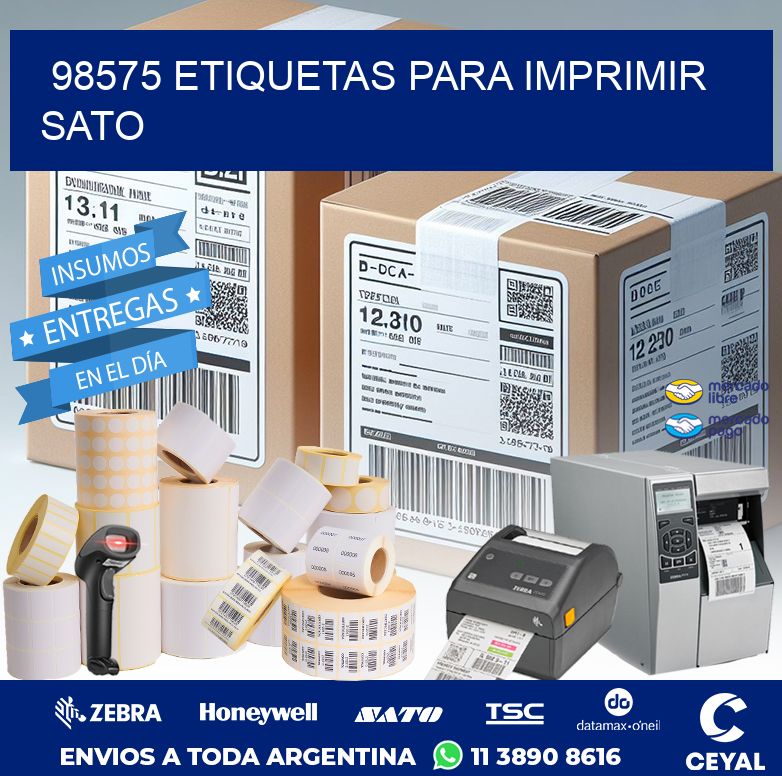 98575 ETIQUETAS PARA IMPRIMIR SATO