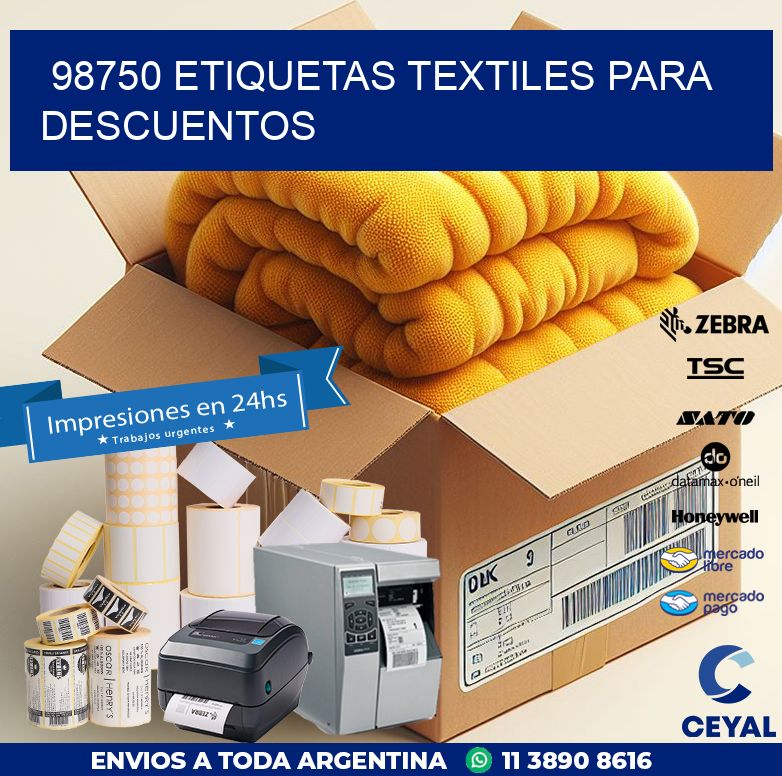 98750 ETIQUETAS TEXTILES PARA DESCUENTOS