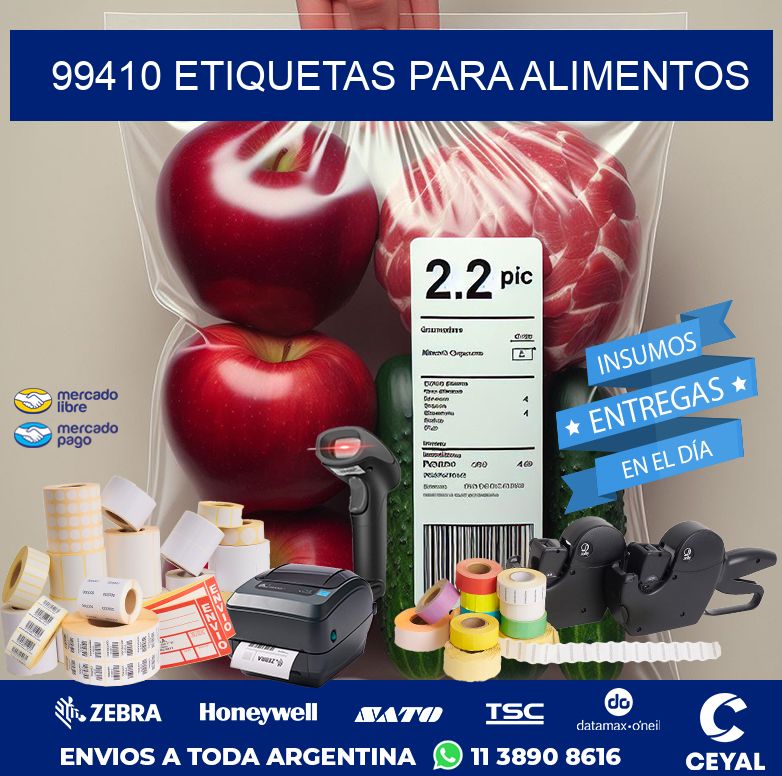 99410 ETIQUETAS PARA ALIMENTOS