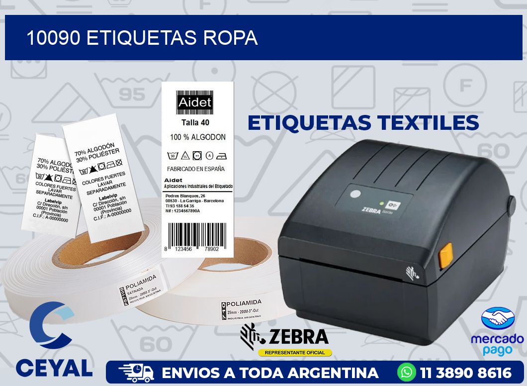 10090 ETIQUETAS ROPA