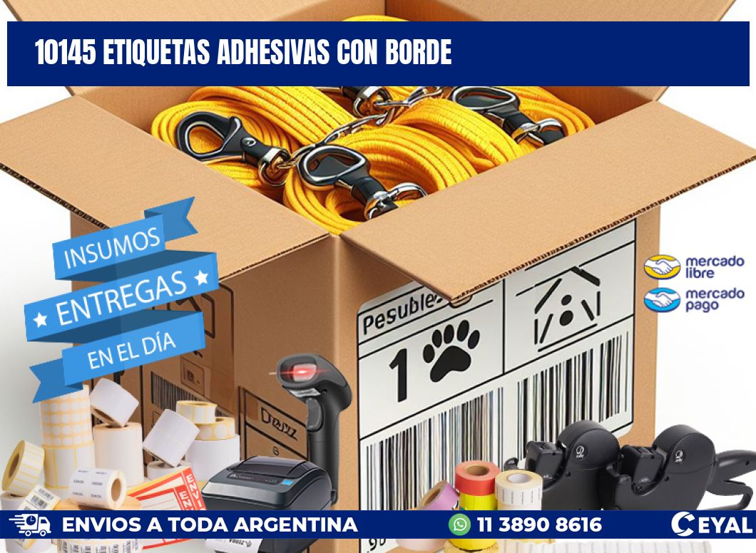 10145 ETIQUETAS ADHESIVAS CON BORDE