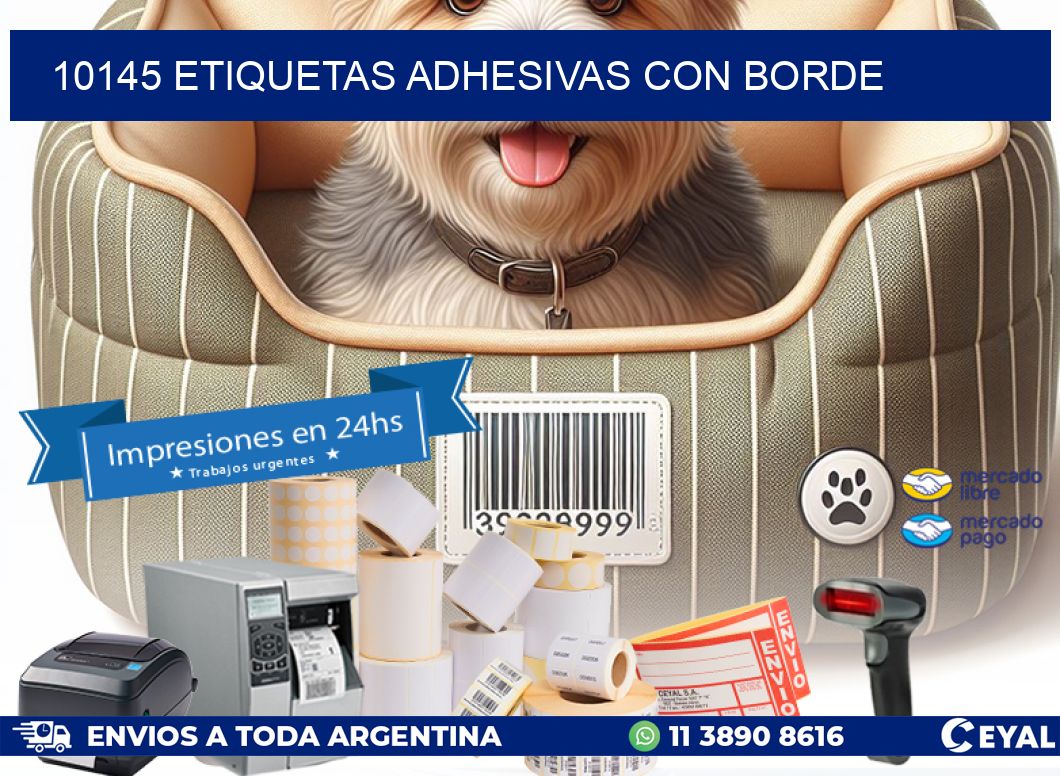 10145 ETIQUETAS ADHESIVAS CON BORDE
