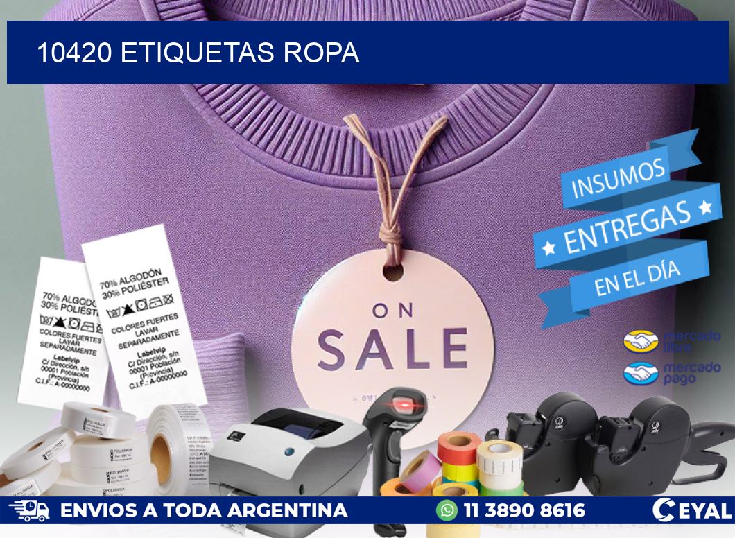 10420 ETIQUETAS ROPA