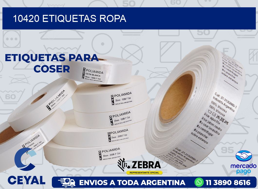 10420 ETIQUETAS ROPA