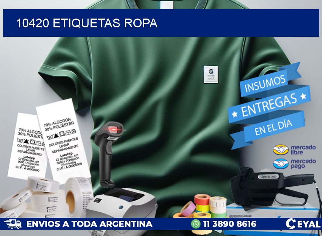 10420 ETIQUETAS ROPA