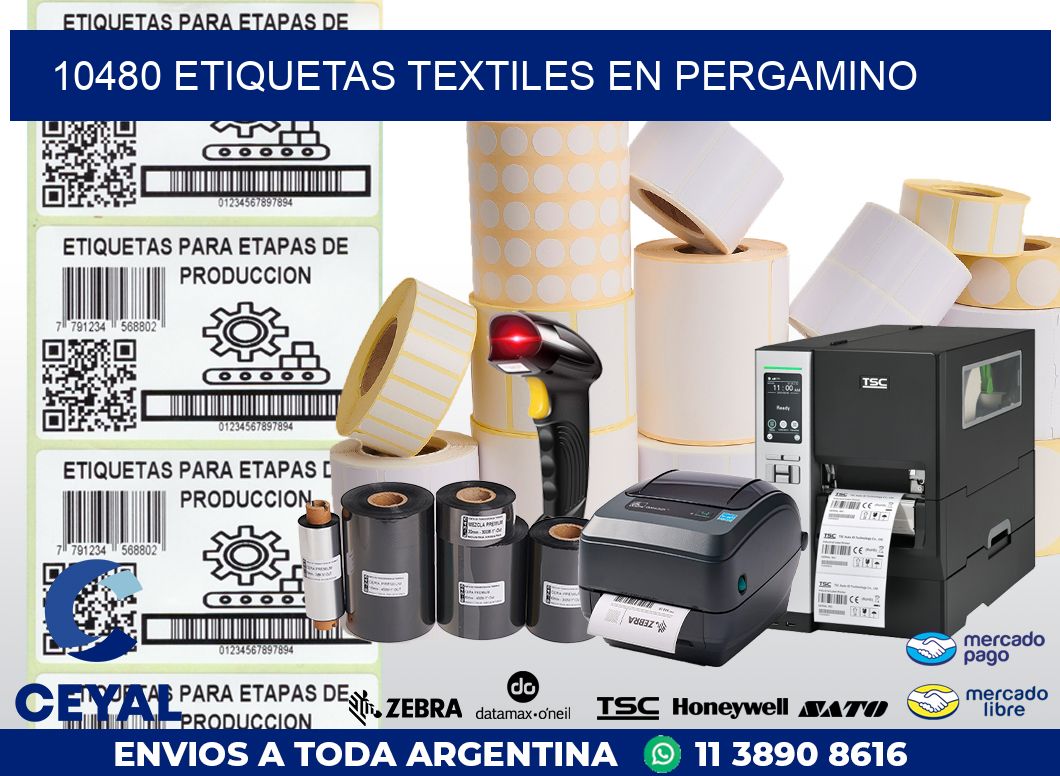 10480 ETIQUETAS TEXTILES EN PERGAMINO