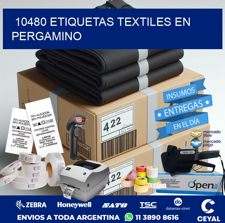 10480 ETIQUETAS TEXTILES EN PERGAMINO
