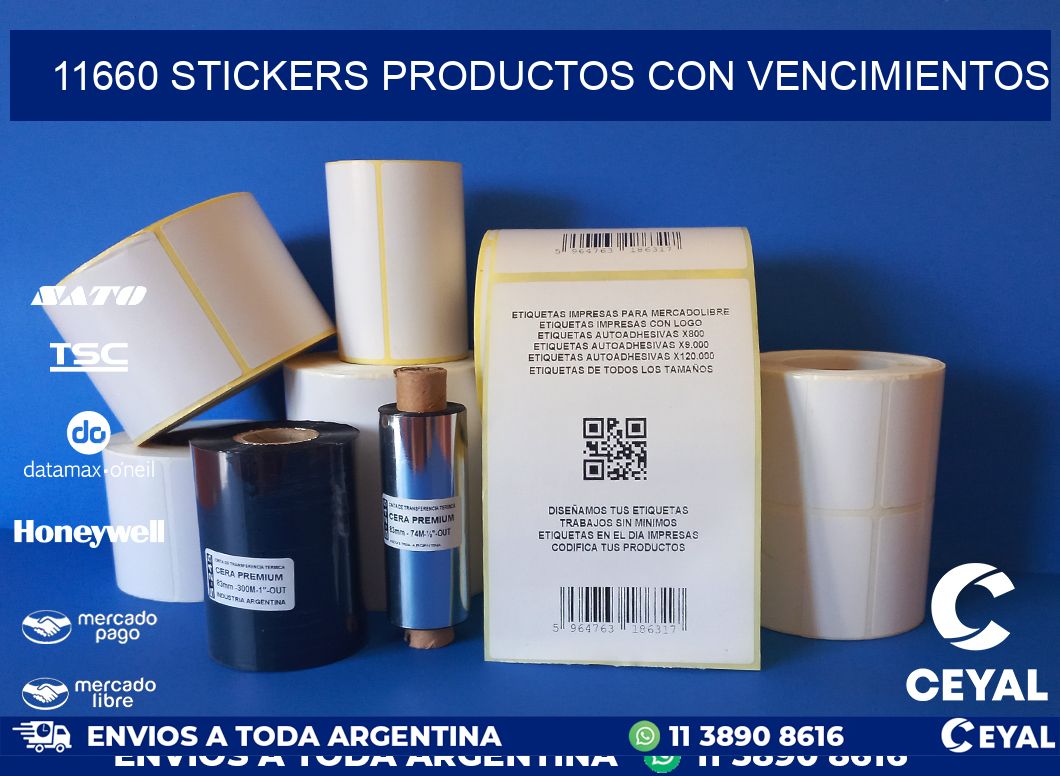 11660 STICKERS PRODUCTOS CON VENCIMIENTOS
