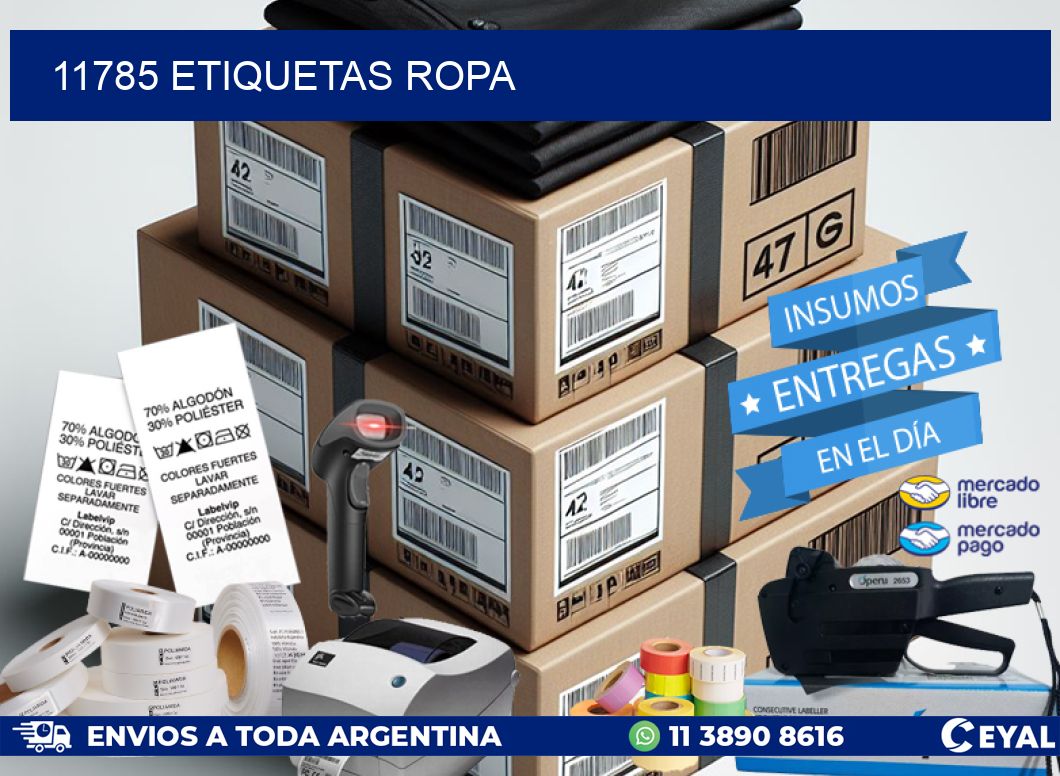 11785 ETIQUETAS ROPA