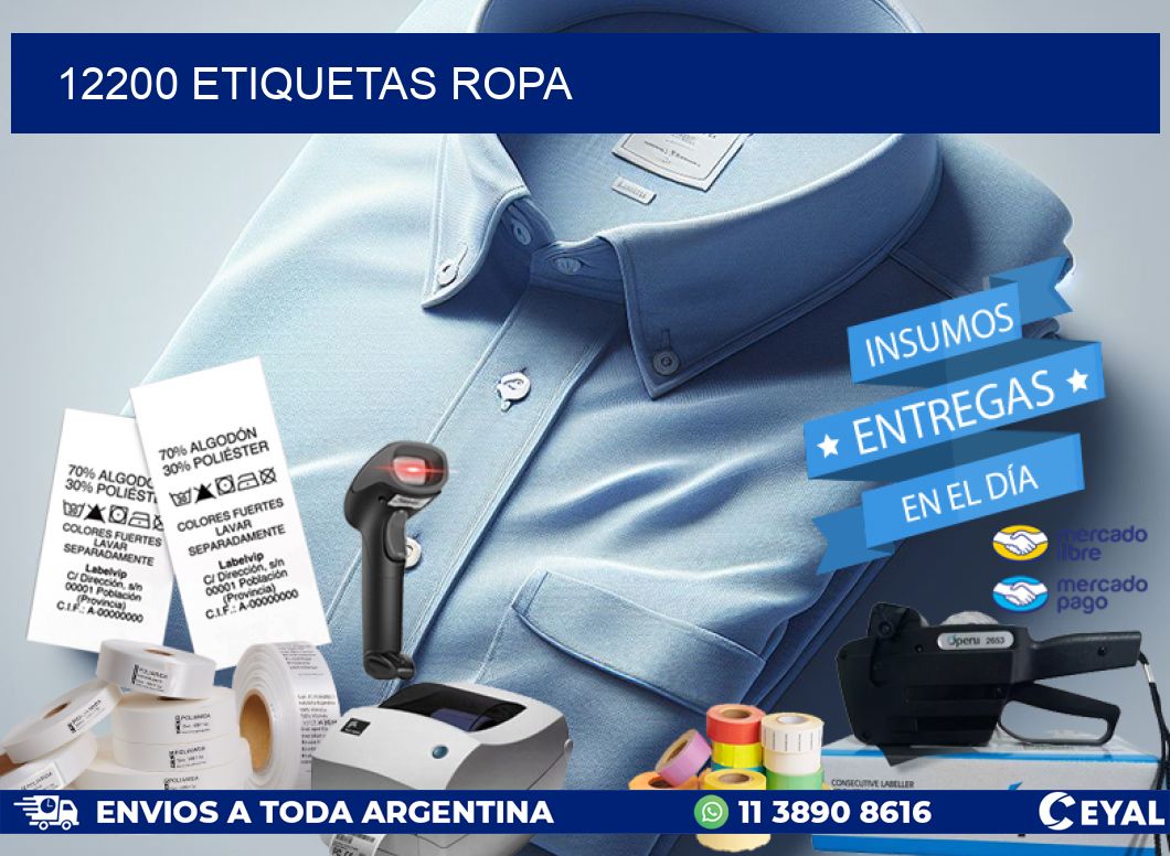 12200 ETIQUETAS ROPA
