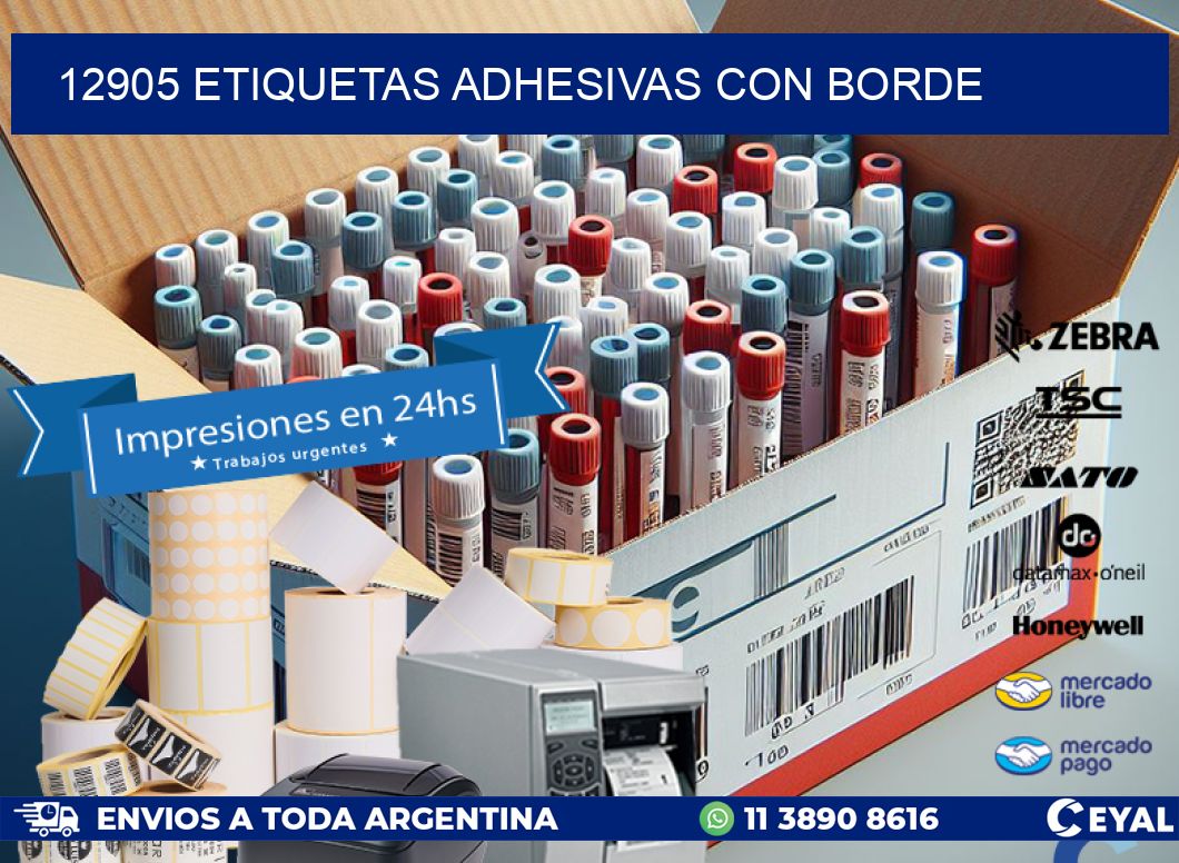 12905 ETIQUETAS ADHESIVAS CON BORDE