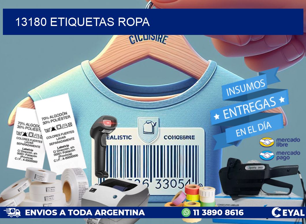 13180 ETIQUETAS ROPA