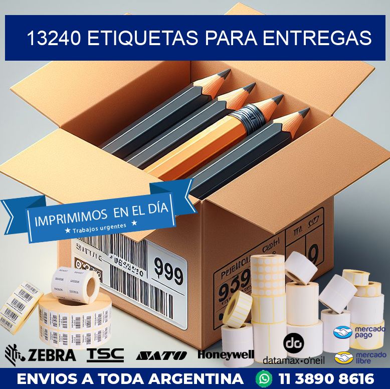 13240 ETIQUETAS PARA ENTREGAS