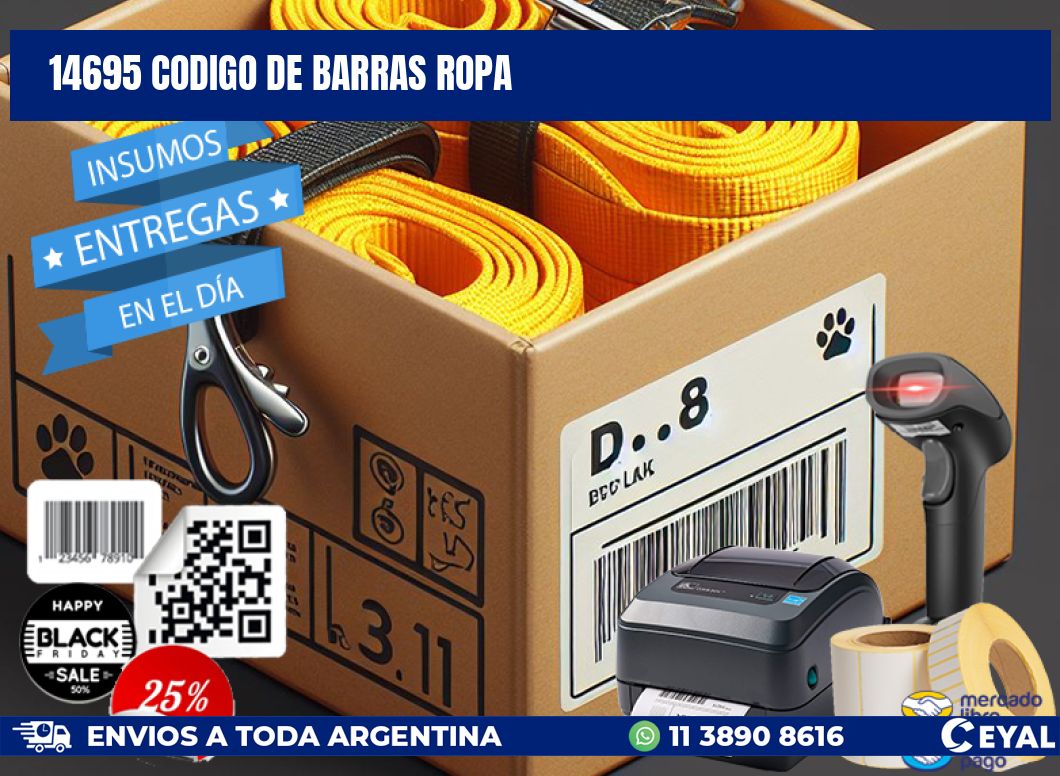 14695 CODIGO DE BARRAS ROPA