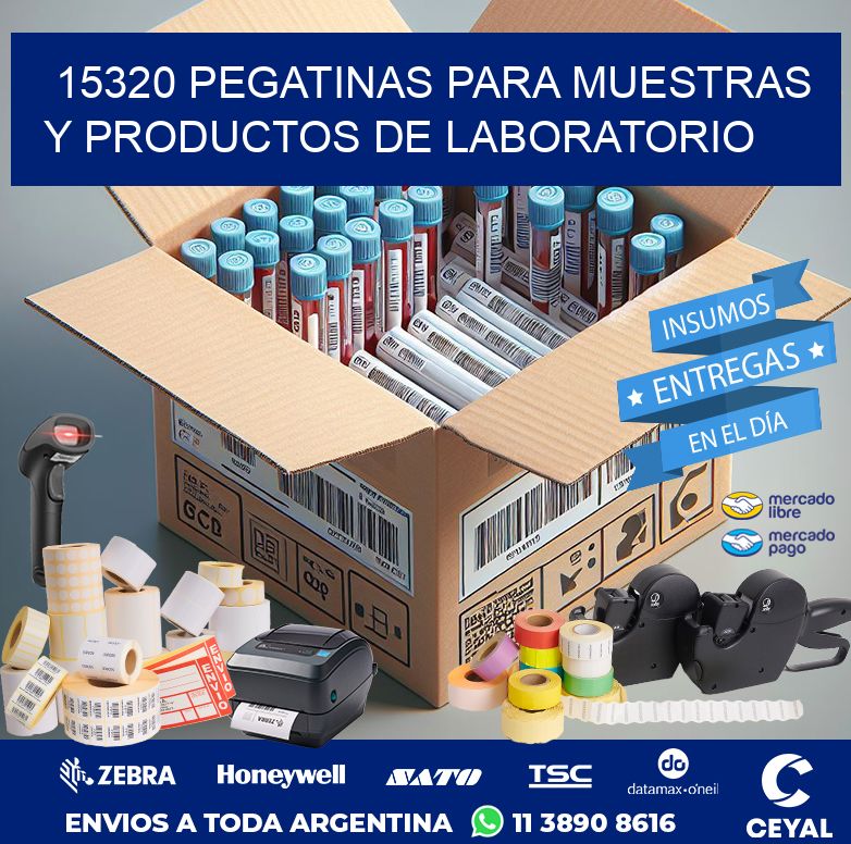 15320 PEGATINAS PARA MUESTRAS Y PRODUCTOS DE LABORATORIO