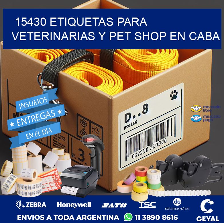 15430 ETIQUETAS PARA VETERINARIAS Y PET SHOP EN CABA