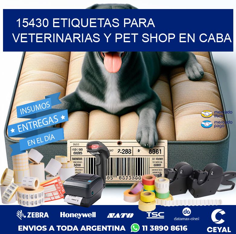 15430 ETIQUETAS PARA VETERINARIAS Y PET SHOP EN CABA