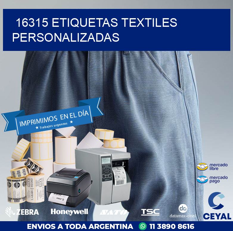 16315 ETIQUETAS TEXTILES PERSONALIZADAS