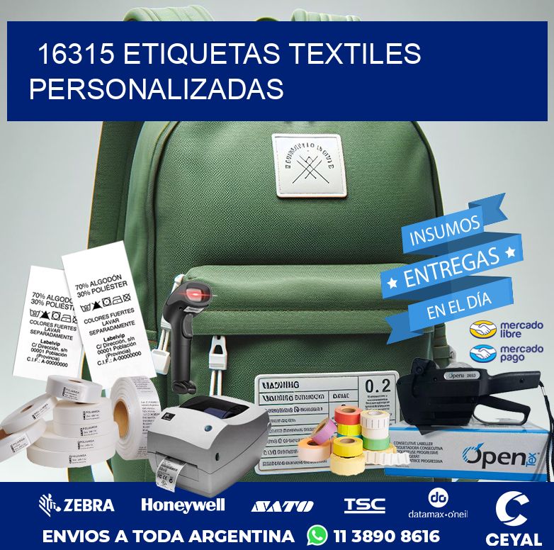 16315 ETIQUETAS TEXTILES PERSONALIZADAS