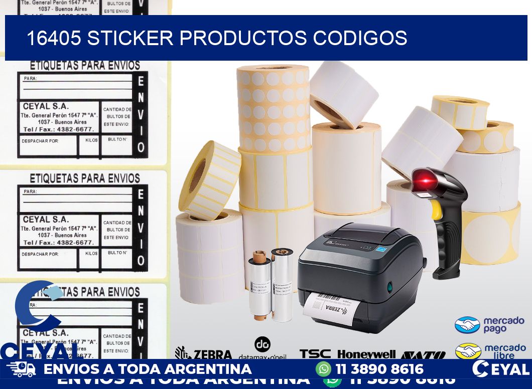 16405 sticker productos codigos