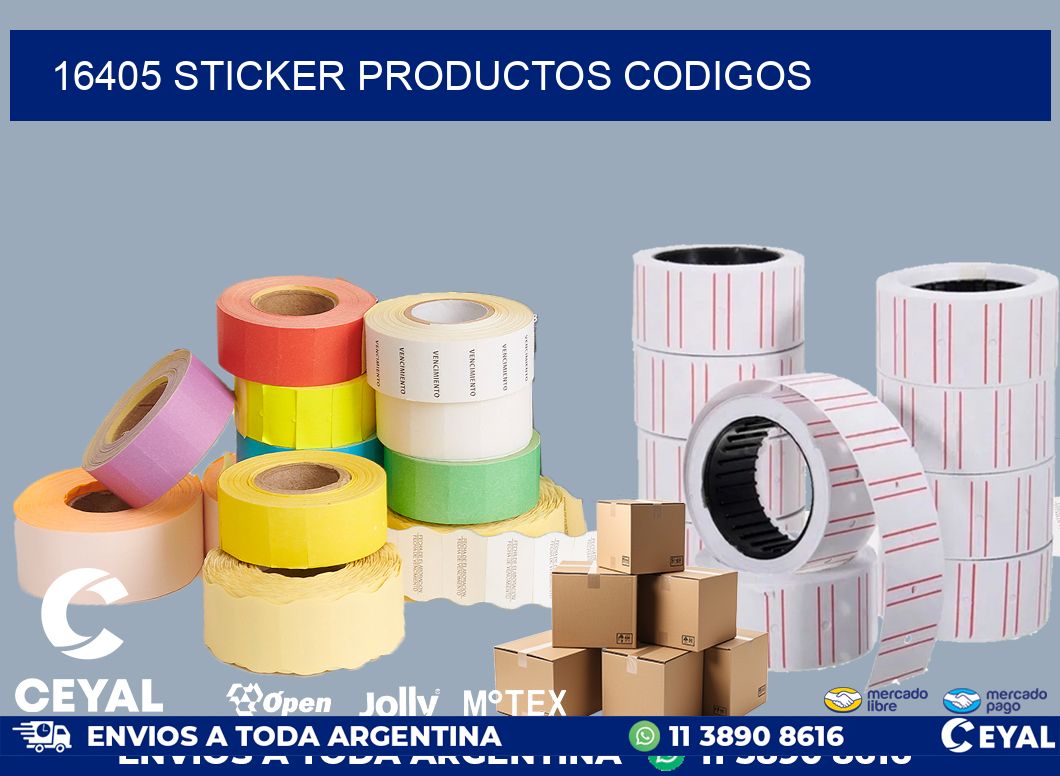 16405 sticker productos codigos