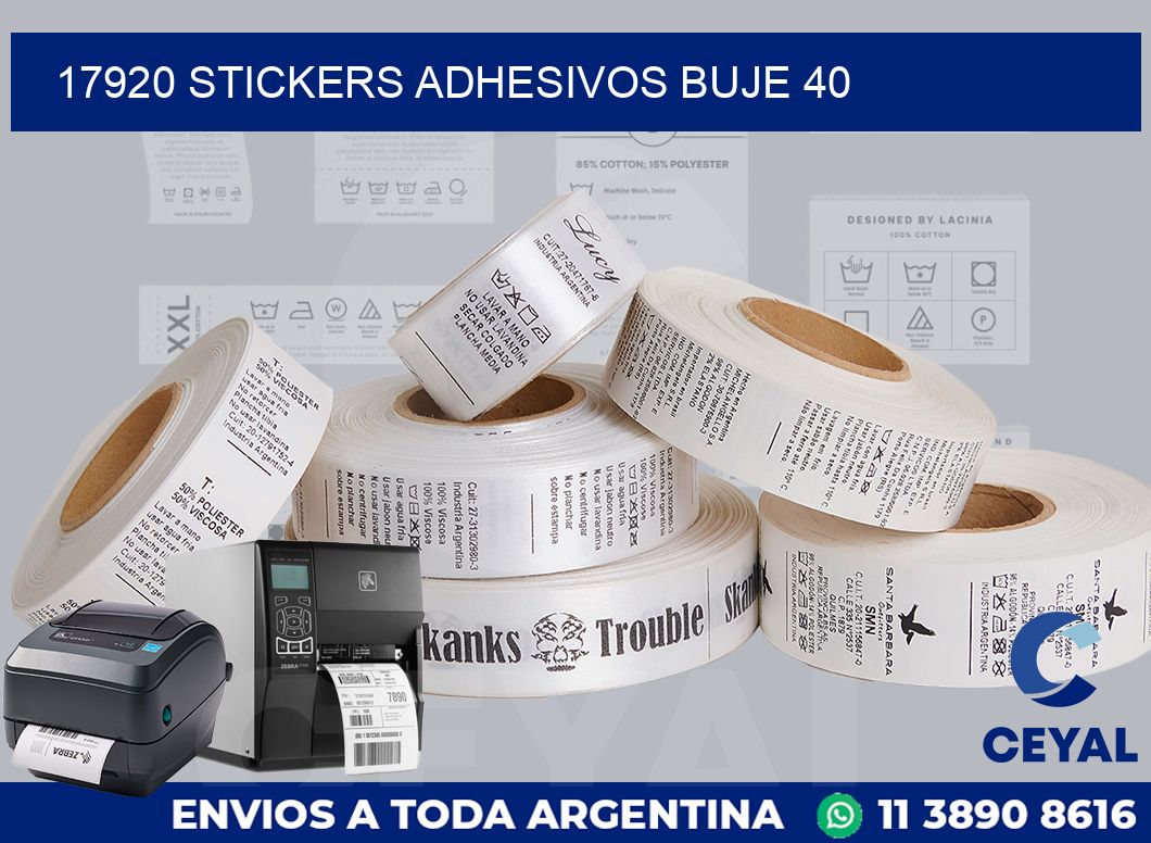 17920 STICKERS ADHESIVOS BUJE 40