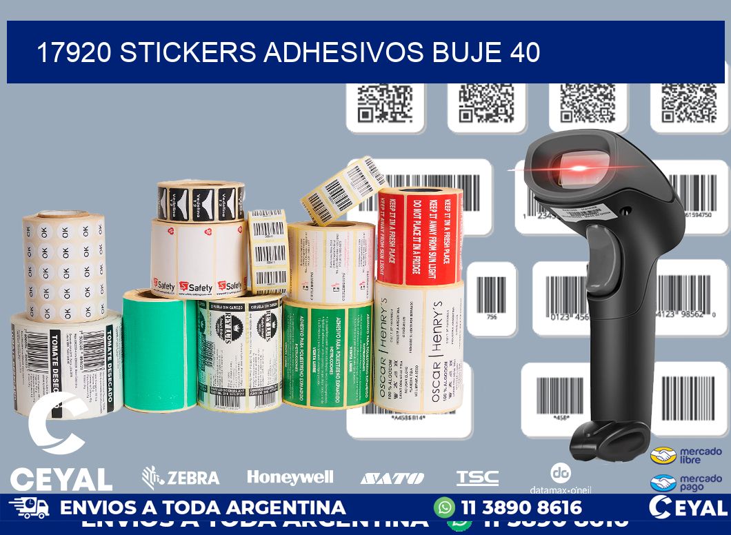 17920 STICKERS ADHESIVOS BUJE 40