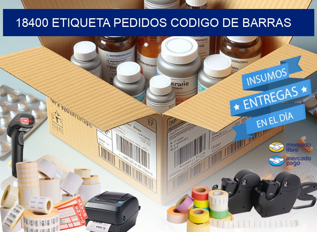 18400 etiqueta pedidos codigo de barras