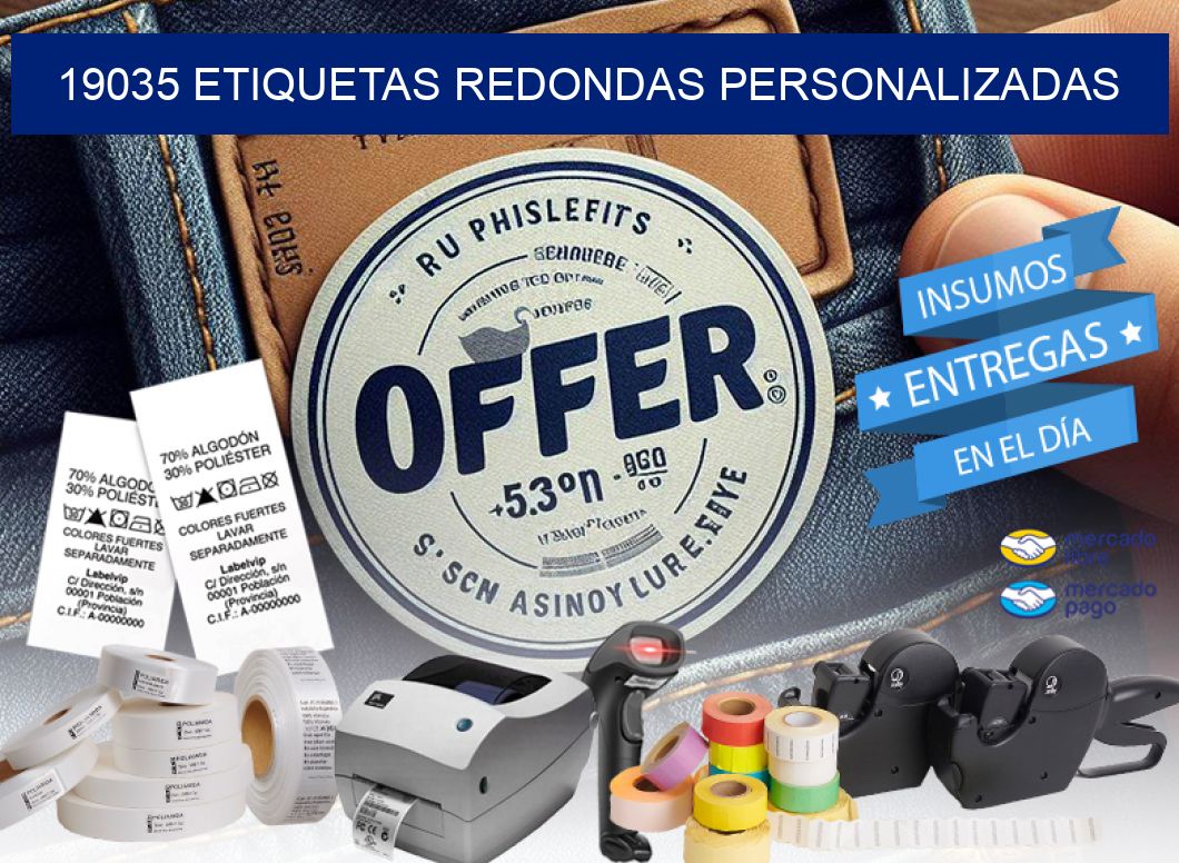 19035 ETIQUETAS REDONDAS PERSONALIZADAS