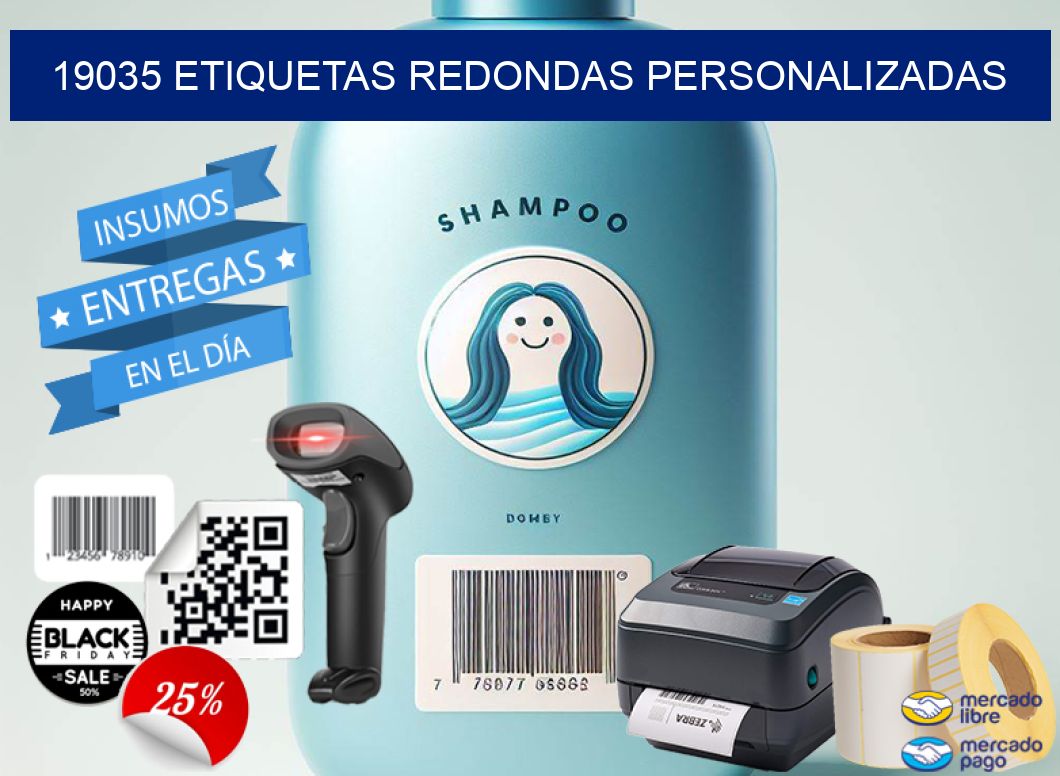 19035 ETIQUETAS REDONDAS PERSONALIZADAS