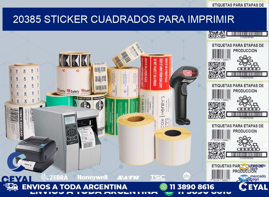 20385 STICKER CUADRADOS PARA IMPRIMIR