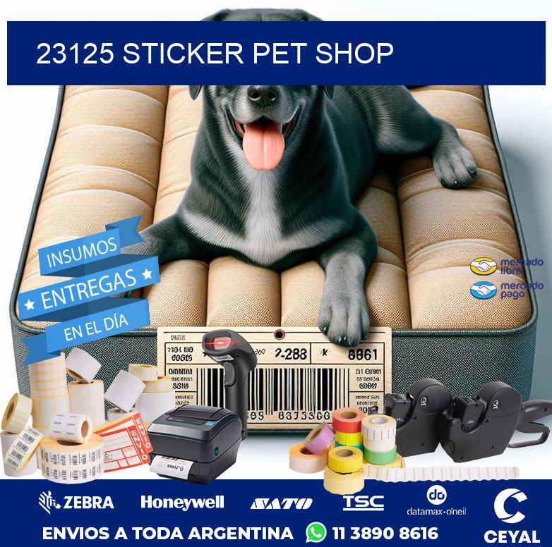 23125 STICKER PET SHOP