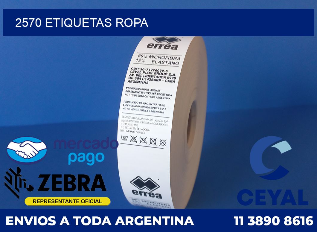 2570 ETIQUETAS ROPA