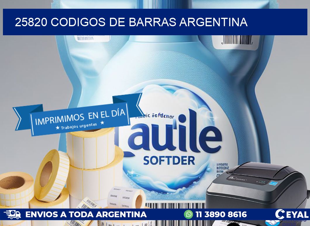 25820 CODIGOS DE BARRAS ARGENTINA