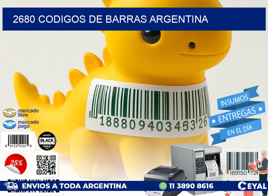 2680 CODIGOS DE BARRAS ARGENTINA