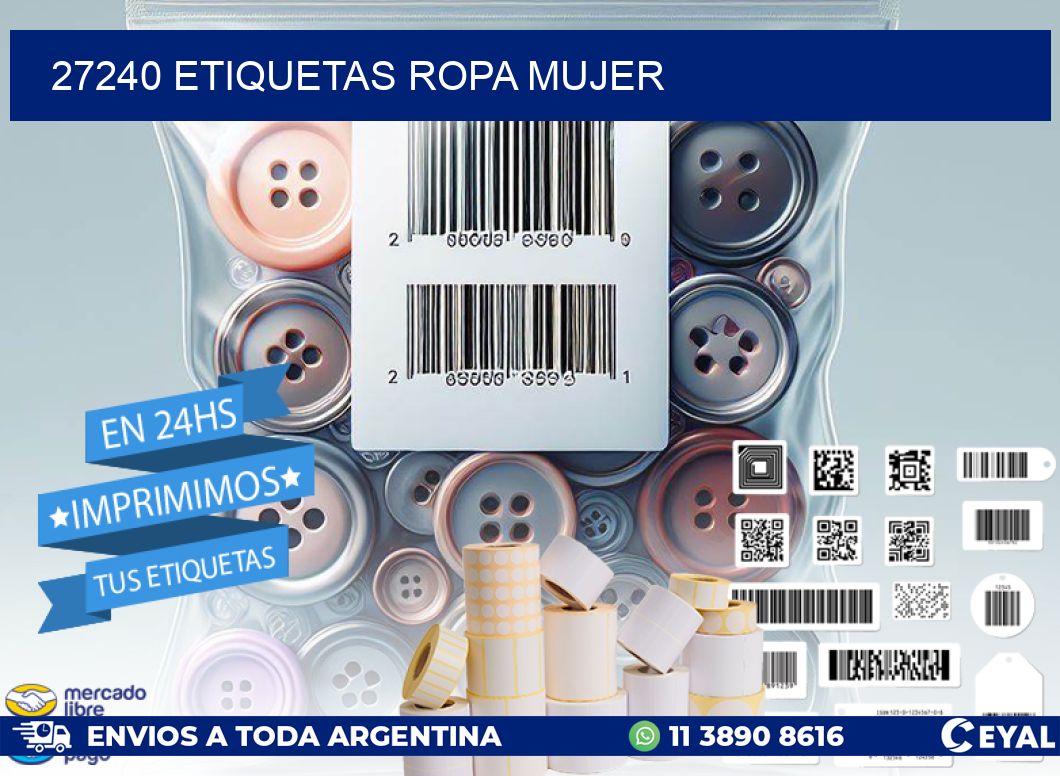27240 ETIQUETAS ROPA MUJER