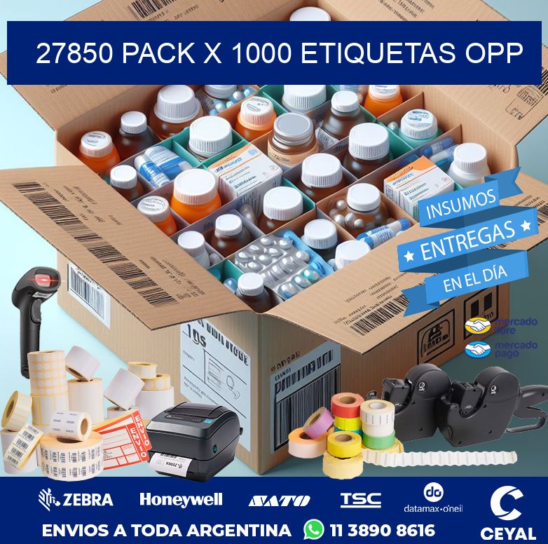 27850 PACK X 1000 ETIQUETAS OPP